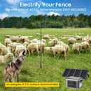 Electric Fence Netting, 164'L x 42.5" H Movable Livestock Nets for Sheep, Hogs, Cattle, PE Net Fencing Kit with 14 Posts Double Spiked, Electric Fencing for Backyards, Homesteaders, Farms Ranches