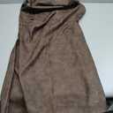 Women's PU Leather Ruched Bodycon Dresses Mock Neck Sleeveless Zipper Mini Tank Dress Large