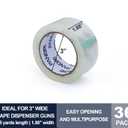 PANDRI Clear Packing Tape, 36 Rolls Heavy Duty Packaging Tape for Shipping Packaging Moving Sealing, 1.88 inches Wide, 65 Yards Per Roll, Total 2340 Yards