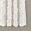 Lush Decor Ruffle Diamond Window Curtain Panel Pair, 63 in x 54 in, White