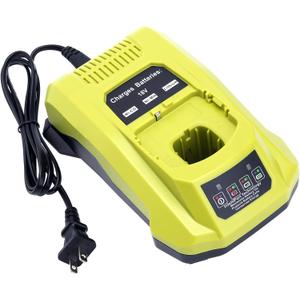 Elefly P117 Compatible with Ryobi 18V Battery Charger, Compatible with Ryobi 12V-18V ONE+ Lithium NiCad NiMh Battery P102 P103 P107 P108 P109 P189 P190 PBP002 PBP005