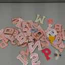 86 Pcs Chenille Letter Patches Self Adhesive Iron On Patches for Clothes,Include 52 A-Z Varsity Alphabet,34 Cute Pattern Chenille Patches for DIY Clothing,Bags,Hats,Embroidered Repair