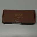 WMP Eyewear - Men's Polarized Modern Rounded Square Sunglasses (Crystal Cadet Grey Frame / Black Lens)