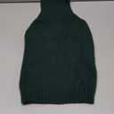 IECOii Dog Sweaters for Medium Dogs Girl Boy,Christmas Knit Doggy Sweatshirt with Sleeve,Turtleneck Thick Warm Dog Sweaters for Winter,Pullover Knitwear for French Bulldog,Boston Terrier (Green, L)