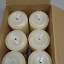Flameless Candles Battery Operated with Remote and 2/4/6/8 H Timer, 6pcs Flickering Fake Electric Candles for Festival Home Party Decor (D3 x H 6") (Ivory)
