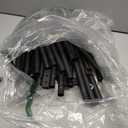 Laiensia Double Rods Garment Rack with Wheels, Clothing Rack for Hanging Clothes,4 Hooks, Multi-functional Bedroom Clothes Rack, Black