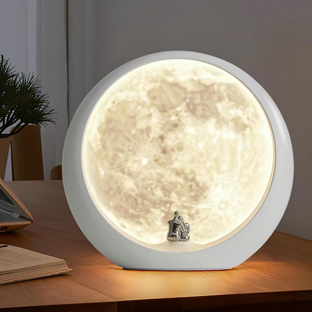 mamre Super Moon Lamp Table Lamp Gift Special Women's Gift for Bedroom Living Room Suprise Gift for Valentine's Day Birthday Wedding Anniversary