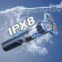 Electric Razor for Men: 3-in-1 Shaver with Hair Clipper and Nose Hair Trimmer, 10000 RPM High Speed Motor, Vivid Blue
