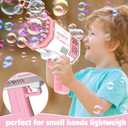 JONEG Toys for 3-8 Year Old Boys Girls: Bubble Machine for Kids with Bubble Solution, Gifts for 3 4 5 6 7 8 Years Old Boy Birthday Toy for Kid Toddlers Ages 4-6 Outdoor Wedding Bubbles Blower Maker, Medium