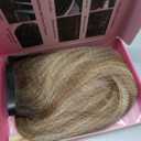 Fshine Invisible Wire Hair Extensions Real Human Hair 16 Inch 86 G Secret Wire Layered Hairpiece Olive Brown to Ash Brown and Blonde One Piece Clip in Hair Extensions for Women