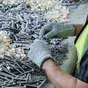 2 x ANDANDA Cut Resistant Gloves, Safety Chef Gloves for Cutting for Oyster Shucking, Fish Fillet Processing, Wood Carving, Grey (X-Large)