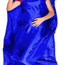 The Friendly Swede Sleeping Bag Liner Ultralight Polyester or Cold Weather Microfiber Adult Sleep Sack; Thin Travel Sheets for Hotel; Camping Sheets; Travel Sleeping Bag with Pocket-Size Stuff Sack, Blue Polyester