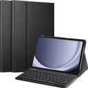 Fintie Keyboard Case for Samsung Galaxy Tab A9 Plus/A9+ 5G 11 Inch 2023 Model (SM-X210/X216/X218), Slim Lightweight Stand Cover with Magnetically Detachable Wireless Bluetooth Keyboard, Black