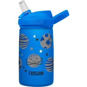 CamelBak Eddy+ Kids Insulated Stainless Steel Water Bottle with Bite Valve Straw, LeakResistant Design for Everyday Hydration, 12oz, Space Smiles