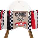Race Car One High Chair Banner - Race Car 1st/First Birthday Party Decorations,Boy First Race Car Banner,Car Racing One Birthday Highchair,Race Car 1st Photo Prop Cake Smash
