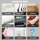 2 x dosun Double-Sided Tape, 0.08Inch Thick Heavy Duty Enhanced Transparent Adhesion Tape. 2 Rolls Reusable Mounting Tape, Nano Tape for Poster Carpet Picture Hanging Strip Rug Wall Outdoor (20FT)