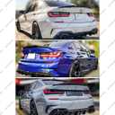 Rear Trunk Spoiler Compatible with BMW 3 Series G20 G80 M3 2019-2025, Blade Style Duckbill Spoiler, Fits for 330e 330i 340i M3,High Kick Trunk Tail Deck Lid Wing Lip (Carbon Fiber Pattern)