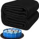 TIXANF 300G/M Thicker 24FT Pool Liner Pad,Seamless Above Ground Pool Liner, Thicker Durable Geotextile Material, Pre-Cut Heavy Duty Round Pool Liner Pad, Puncture Protection,Extend Liner Life(Black)