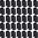 Apoulin 50Pack Wire Shelf Clips - 25 Pairs Wire Shelving Shelf Lock Clips for 1" Post Shelvings