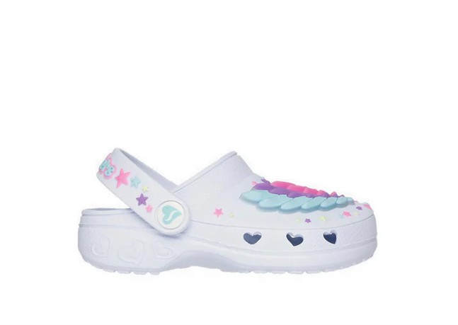 Skechers Sweetheart Girl's Lifestyle Shoes - White, Size 13