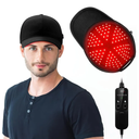 Red Light Therapy Cap for Hair Growth, 660nm Red Light-Therapy& 850nm Infrared Light Device, Black