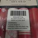 Christmas Wrapping Paper (4 Rolls 30Inchx10Ft) - Red Plaid Grid Patterns, Stockings Snowflakes Pine Tree and Reindeer - Holiy Kraft Gift Paper