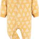 Gerber Baby Girls' Toddler Fleece Footed Pajamas 3-pack, 12 Months