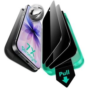 ESR 3 Pack 9H+ Glass for iPhone 17/iPhone 16 Pro Screen Protector, [Military-Grade Shatterproof], with AR Anti-Reflective Technology, Armorite Ultra-Tough Tempered Glass with Ultra Fit Tray