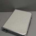 Folding Camp Table Small, 24''L x16''W with Adjustable Height Legs, Indoor Outdoor Lightweight Portable Aluminum Dining Table for Picnic Camping 2Feet（2 Heights 10"/19"）