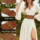 Wedtrend Corset Belt for Women Wide Belts for Women Dresses Elastic Leather Lace Underbust Belts Vintage Stretch Pirate Belt (Brown, L)