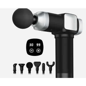 CAMEFER Deep Tissue Massage Gun, Portable Percussion Muscle Massager with 30 Speeds & 5 Attachments, Handheld Electric Back & Neck Massager for Pain Relief