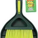 Pine-Sol Mini Dustpan and Brush Set | Nesting Snap-On Design | Portable, Compact Dust Pan and Hand Broom for Cleaning, Green