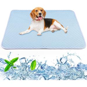 Dog Cooling Mat - Self Cooling Pad Breathable for Dogs Cats Washable Pet Cooling Mat for Indoor Outdoor Pets with Non-Slip&Foldable 28X40 (Medium)