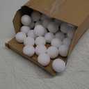 Hanaive 100 Pack Table Tennis Balls Multi Colored 40mm Plastic Balls Bulk Washable Small Game for Carnival Pool Games, Party Decoration Pet Toy (White)