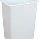 Rubbermaid FG2806TPWHT 36 Quart White Open Wastebasket