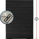 Mirrotek Pleated Window Paper Shades Room Darkening Blinds Black 36" x 69" (Pack of 6 Temporary Shades)