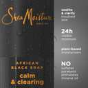 SheaMoisture African Black Soap Body Wash Calm and clearing body wash for 24H Visible Moisture for Healthy, Glowing 18 Oz