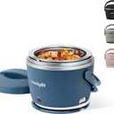 Crock-Pot 20oz Portable Electric Food Warmer, Personal Lunch Box Keeps Food Spill-Free & Warm, Ideal for Travel, Work, School, Car, On-the-Go, Dishwasher-Safe, Giftable, Faded Blue