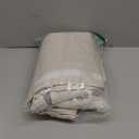 100% Blackout Shield Linen Blackout Curtains for Bedroom 84 Inches Long, Back Tab/Rod Pocket Living Room Drapes, Thermal Insulated Blackout Curtains 2 Panels Set, 50" W x 84" L, Cream