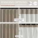 Pinch Pleated Drapes Linen Room Darkening Curtains 96 Inches Long for Bedroom, Taupe Black Out Floor to Ceiling Sound Dampening Double Layer Living Room Viral Windows Burg 2 Panels Set Burlywood Birch