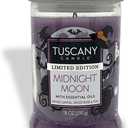 Tuscany Candle Midnight Moon: Wicked Santal & Spiced Rose Scented Halloween Candle, 18 oz