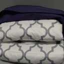 YnM Weighted Blanket,Heavy 100 Percent Oeko-Tex Certified Cotton Material, Bed Blanket for One Person of 160lbs, Ideal for Queen/King Bed (60x80 Inches, 17 Pounds, Lattice Scroll)