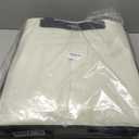 Large Reusable Grocery Bag on Wheels, Foldable Rolling Tote Bag with Detachable Roller (Beige)