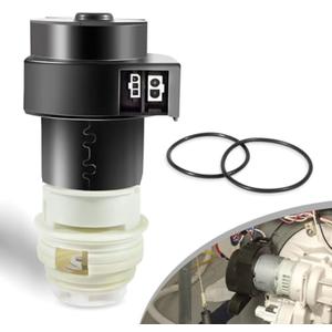 154844101 Dishwasher Circulation Pump Motor with Two New O-Ring Seals Fit for Frigidaire and Kenmore Dishwashers Replace 154828601,154795001,154793001,154700001,154719201.(Two Electrical Connector)