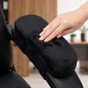 Memory Foam Office Chair Armrest Covers, 2 Pack Arm Pads with Pressure Relief Elbow Pillow, Universal Fit Arm Rest Cushion for Desk Chair, Gaming Chair