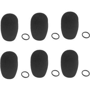 Boom Mic Headset Windscreen Foam Microphone Cover Long Small Medium Large Windsocks Headphone Windshield Shield for David Clark Aviation Headset Mic (6Pack)