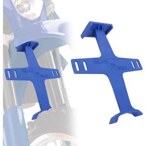 Universal Motorcycle Fork Guard Suspension Support Brace Transportation Tool Tie Down Seal Saver Protection Plastic For Dirt Bike Motocross Accessories, Blue