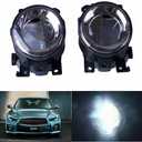 Fog lights Compatible for Infiniti Q50 QX50 Q60 QX60 Q70L QX80 2014-2018 Front Bumper Assembly Bulbs Daytime Driving Lamps Left Right Side
