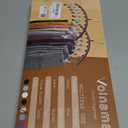 Legging Organizer for Closet, Metal Yoga Pants Hangers 2 Pack w/10 Clips Holds 20 Leggings, Space Saving Hanging Closet Organizer w/Rubber Coated Closet Organizers and Storage, Pink