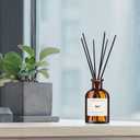 WEALD TRIBE Flower Reed Diffuser Set Lime & Citrus Scent for Bathroom Air Fresheners, Oil Diffuser Sticks | 4.0 fl oz Home Fragrance with Sticks Defusers | House Bedroom Office Shelf Decor